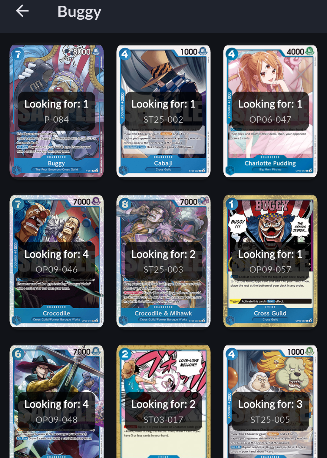 3. One-Tap Missing Cards Visual
